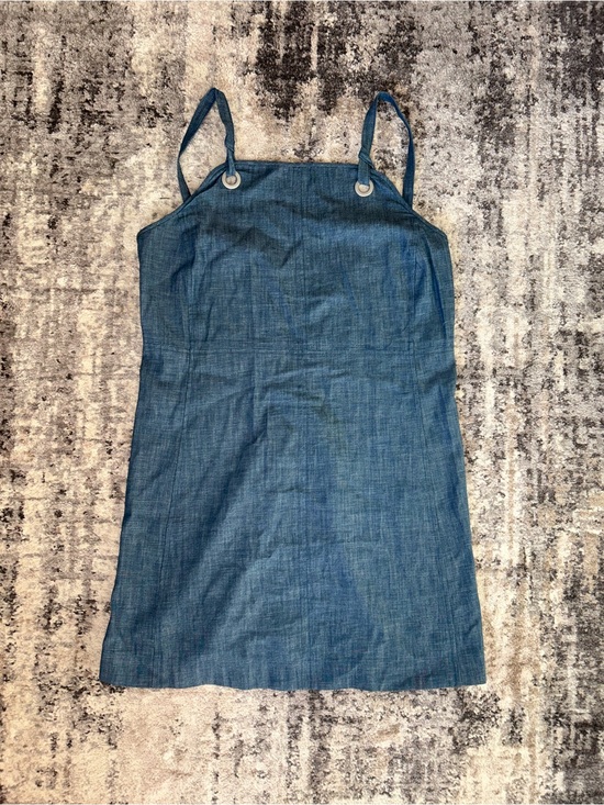 rag & bone Tops - rag & bone Denim-Blue Sleeveless Camisole Dress with Grommet Straps